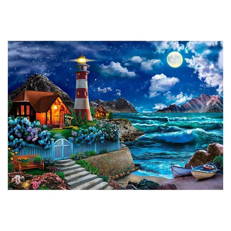 Puzzle 1000 Peças Noite No Oceano - Imp. Castorland - Grow